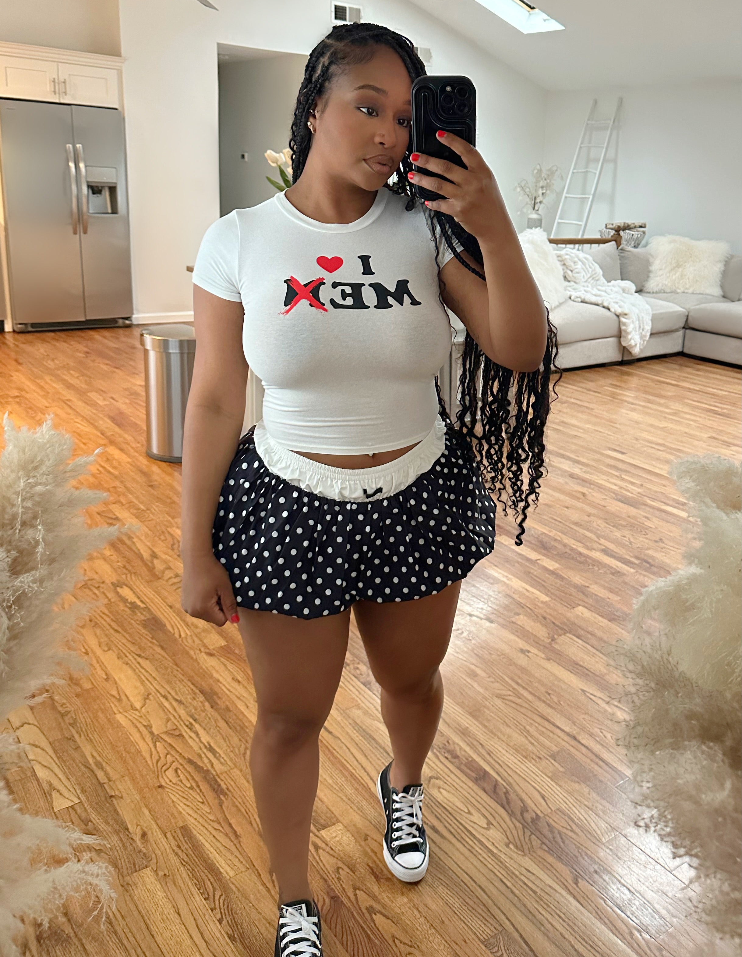 Polka Pop Ruffle Skirt