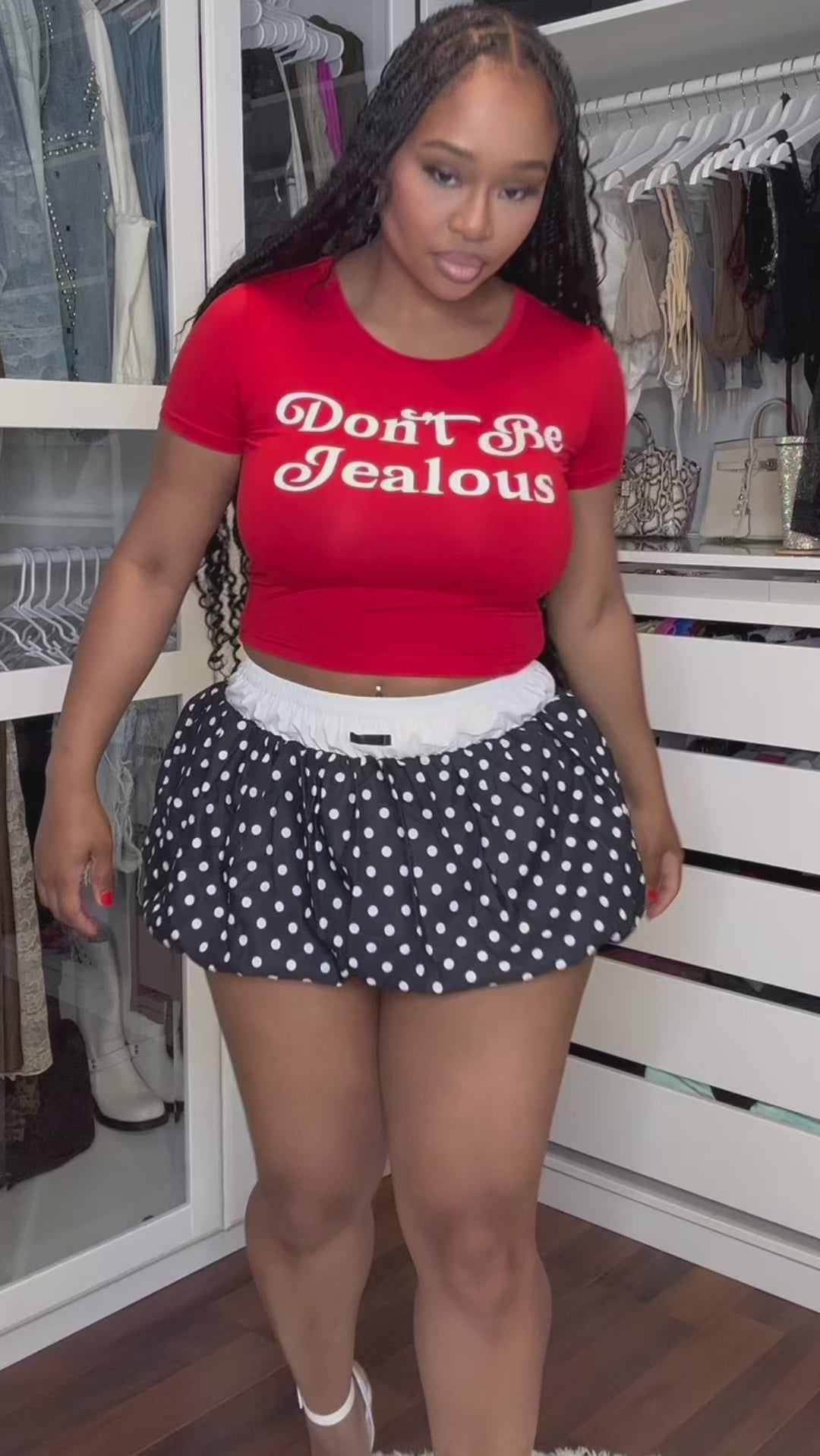 Polka Pop Ruffle Skirt