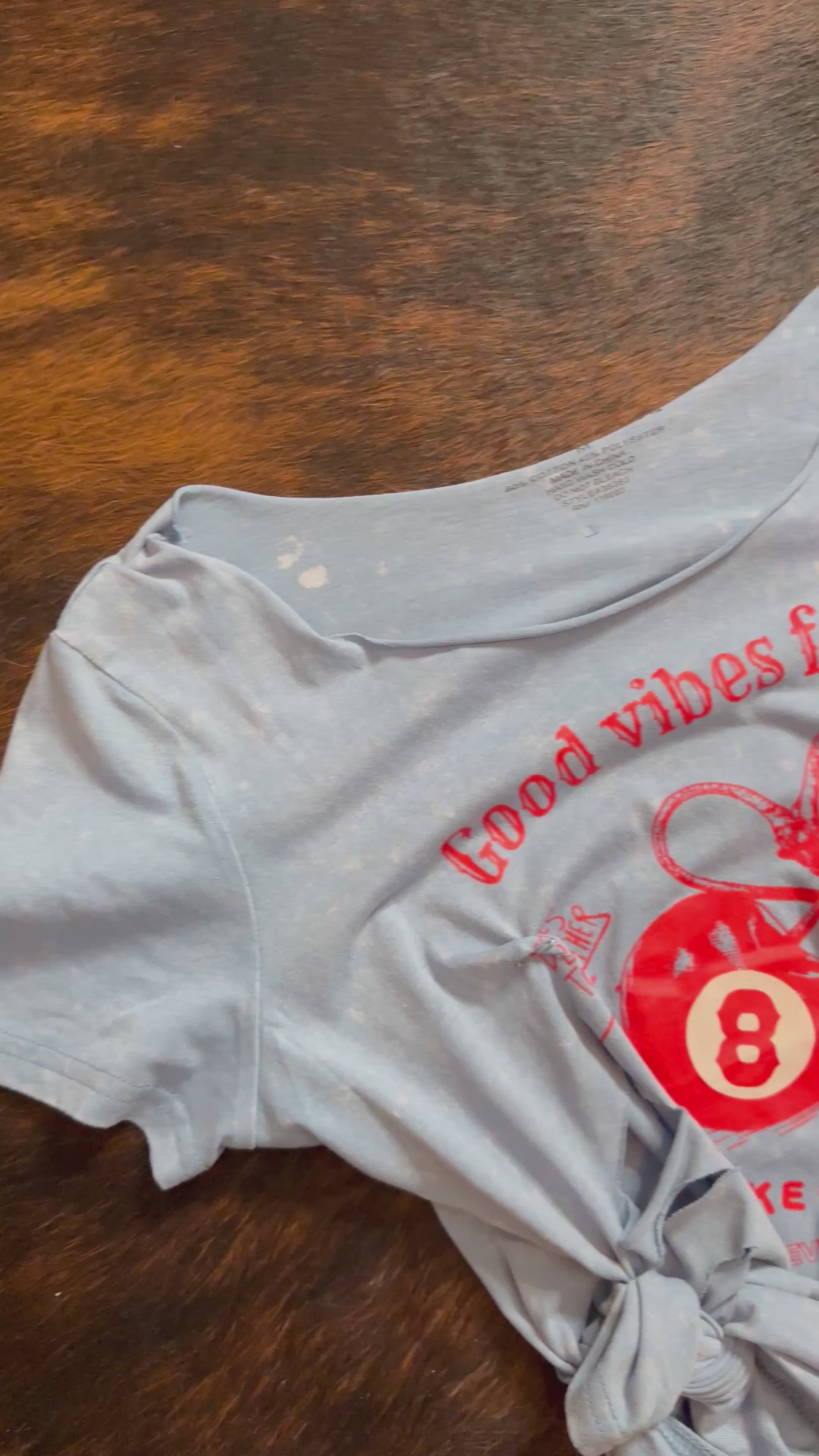 Distressed Good Vibes Tee